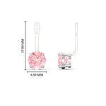 Load image into Gallery viewer, Fancy Color Lab 2 Ct Round Cut Earring Jacket