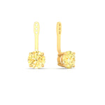 Load image into Gallery viewer, Fancy Color Lab 2 Ct Round Cut Earring Jacket