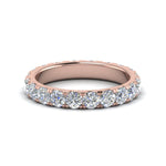 Load image into Gallery viewer, 0.25 - 5 Carat Round Cut Lab Grown Eternity Wedding Band For Women 14k Gold
