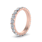 Load image into Gallery viewer, 0.25 - 5 Carat Round Cut Lab Grown Eternity Wedding Band For Women 14k Gold

