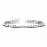 Load image into Gallery viewer, Four Prong Round Lab Diamond Tennis Bracelet
