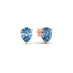 Load image into Gallery viewer, 2-carat-vivid-blue-pear-cut-3-prong-earring-in-rose-gold-fdear10411peblueangle1-2.00ct-nl-rg.jpg