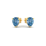 Load image into Gallery viewer, 2-carat-vivid-blue-pear-cut-3-prong-earring-in-yellow-gold-fdear10411peblueangle3-2.00ct-nl-yg.jpg