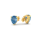 Load image into Gallery viewer, 2-carat-vivid-blue-pear-cut-3-prong-earring-in-yellow-gold-fdear10411peblueangle4-2.00ct-nl-yg.jpg