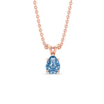 Load image into Gallery viewer, Color Lab Fancy Pear Shaped Diamond Solitaire Pendant
