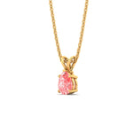 Load image into Gallery viewer, Color Lab Fancy Pear Shaped Diamond Solitaire Pendant