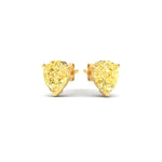 Load image into Gallery viewer, 2-carat-vivid-yellow-pear-cut-3-prong-earring-in-yellow-gold-fdear10411peyellowangle3-2.00ct-nl-yg.jpg