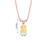 Load image into Gallery viewer, Color Lab Fancy Pear Shaped Diamond Solitaire Pendant