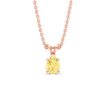 Load image into Gallery viewer, Color Lab Fancy Pear Shaped Diamond Solitaire Pendant