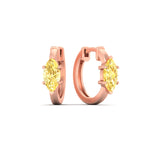 Load image into Gallery viewer, 2-carat-yellow-lab-grown-diamond-marquise-cut-huggie-hoop-earrings-in-rose-gold-fdear11842mqgvyellowangle1-2.00ct-nl-rg.jpg?v=1792995894