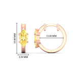 Load image into Gallery viewer, 2-carat-yellow-lab-grown-diamond-marquise-cut-huggie-hoop-earrings-in-rose-gold-fdear11842mqgvyellowangle3-2.00ct-nl-rg-hw.jpg?v=1792995894