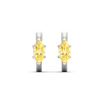 Load image into Gallery viewer, 2-carat-yellow-lab-grown-diamond-marquise-cut-huggie-hoop-earrings-in-white-gold-fdear11842mqgvyellowangle2-2.00ct-nl-wg.jpg?v=1792995894