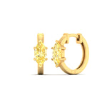 Load image into Gallery viewer, 2-carat-yellow-lab-grown-diamond-marquise-cut-huggie-hoop-earrings-in-yellow-gold-fdear11842mqgvyellowsleep-2.00ct-nl-yg.jpg?v=1792995894