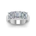 Load image into Gallery viewer, Five Stone Emerald Cut Lab Diamond Ring 14K Gold
