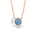 Load image into Gallery viewer, 2-ct-fancy-lab-grown-round-vived-blue-bezel-stone-pendant-in-rose-gold-fdpd10538rogvblueangle1-2.00ct-nl-rg-hw.jpg?v=1785906888