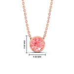 Load image into Gallery viewer, 2-ct-fancy-lab-grown-round-vived-pink-bezel-stone-pendant-in-rose-gold-fdpd10538rogvpinkangle1-2.00ct-nl-rg-hw.jpg?v=1785906888