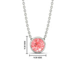 Load image into Gallery viewer, 2-ct-fancy-lab-grown-round-vived-pink-bezel-stone-pendant-in-white-gold-fdpd10538rogvpinkangle1-2.00ct-nl-wg-hw.jpg?v=1785906888