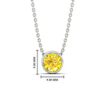 Load image into Gallery viewer, 2-ct-fancy-lab-grown-round-vived-yellow-bezel-stone-pendant-in-white-gold-fdpd10538rogvyellowangle1-2.00ct-nl-wg-hw.jpg?v=1785906889