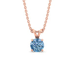 Load image into Gallery viewer, 2-ct-four-prong-fancy-lab-grown-round-vived-blue-stone-pendant-in-rose-gold-fdpd10535rogvblueangle1-2.00ct-nl-rg.jpg?v=1785490828