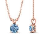 Load image into Gallery viewer, 2-ct-four-prong-fancy-lab-grown-round-vived-blue-stone-pendant-in-rose-gold-fdpd10535rogvblueangle3-2.00ct-nl-rg.jpg?v=1785490828