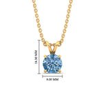 Load image into Gallery viewer, 2-ct-four-prong-fancy-lab-grown-round-vived-blue-stone-pendant-in-yellow-gold-fdpd10535rogvblueangle1-2.00ct-nl-yg-hw.jpg?v=1785490828