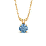 Load image into Gallery viewer, 2-ct-four-prong-fancy-lab-grown-round-vived-blue-stone-pendant-in-yellow-gold-fdpd10535rogvblueangle1-2.00ct-nl-yg.jpg?v=1785490828