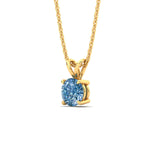Load image into Gallery viewer, 2-ct-four-prong-fancy-lab-grown-round-vived-blue-stone-pendant-in-yellow-gold-fdpd10535rogvblueangle2-2.00ct-nl-yg.jpg?v=1785490828