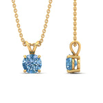 Load image into Gallery viewer, 2-ct-four-prong-fancy-lab-grown-round-vived-blue-stone-pendant-in-yellow-gold-fdpd10535rogvblueangle3-2.00ct-nl-yg.jpg?v=1785490828