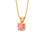 Load image into Gallery viewer, 2-ct-four-prong-fancy-lab-grown-round-vived-pink-stone-pendant-in-yellow-gold-fdpd10535rogvpinkangle2-2.00ct-nl-yg.jpg?v=1785491137