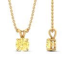 Load image into Gallery viewer, 2-ct-four-prong-fancy-lab-grown-round-vived-yellow-stone-pendant-in-yellow-gold-fdpd10535rogvyellowangle3-2.00ct-nl-yg.jpg?v=1785491251