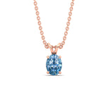 Load image into Gallery viewer, 2-ct-oval-shaped-fancy-lab-grown-vived-blue-stone-pendant-in-rose-gold-fdpd8469ovgvblueangle1-2.00ct-nl-rg.jpg