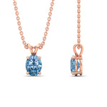 Load image into Gallery viewer, 2-ct-oval-shaped-fancy-lab-grown-vived-blue-stone-pendant-in-rose-gold-fdpd8469ovgvblueangle3-2.00ct-nl-rg.jpg