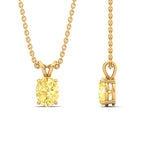 Load image into Gallery viewer, 2-ct-oval-shaped-fancy-lab-grown-vived-yellow-stone-pendant-in-yellow-gold-fdpd8469ovgvyellowangle3-2.00ct-nl-yg.jpg