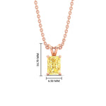 Load image into Gallery viewer, 2-ct-radiant-cut-fancy-lab-grown-vived-yellow-solitaire-necklace-in-rose-gold-fdpd8469ragvyellowangle1-2.00ct-nl-rg-hw.jpg