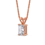 Load image into Gallery viewer, Radiant Fancy Lab Diamond Solitaire Colored Stone Pendant