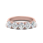 Load image into Gallery viewer, Trellis Five Stone Lab Diamond Band 14K Gold
