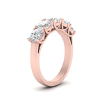 Load image into Gallery viewer, Trellis Five Stone Lab Diamond Band 14K Gold
