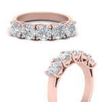 Load image into Gallery viewer, Trellis Five Stone Lab Diamond Band 14K Gold
