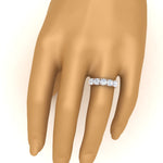 Load image into Gallery viewer, Trellis Five Stone Lab Diamond Band 14K Gold
