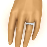 Load image into Gallery viewer, Trellis Five Stone Lab Diamond Band 14K Gold
