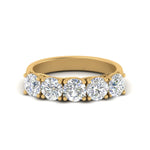 Load image into Gallery viewer, Trellis Five Stone Lab Diamond Band 14K Gold

