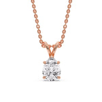 Load image into Gallery viewer, Color Lab Fancy Pear Shaped Diamond Solitaire Pendant