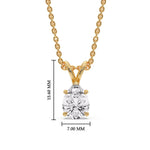 Load image into Gallery viewer, Color Lab Fancy Pear Shaped Diamond Solitaire Pendant