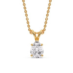 Load image into Gallery viewer, Color Lab Fancy Pear Shaped Diamond Solitaire Pendant