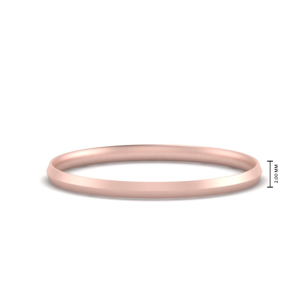 2MM - 12MM Comfort Fit Knife Edge Stack Mens Band