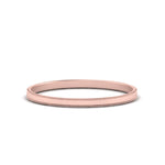 Load image into Gallery viewer, Flat Milgrain Stackable Mens Wedding Band In 14K Rose Gold | Cuts &amp; Carat
