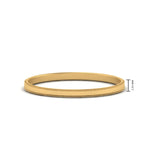 Load image into Gallery viewer, Flat Milgrain Stackable Mens Wedding Band In 14K Yellow Gold | Cuts &amp; Carat
