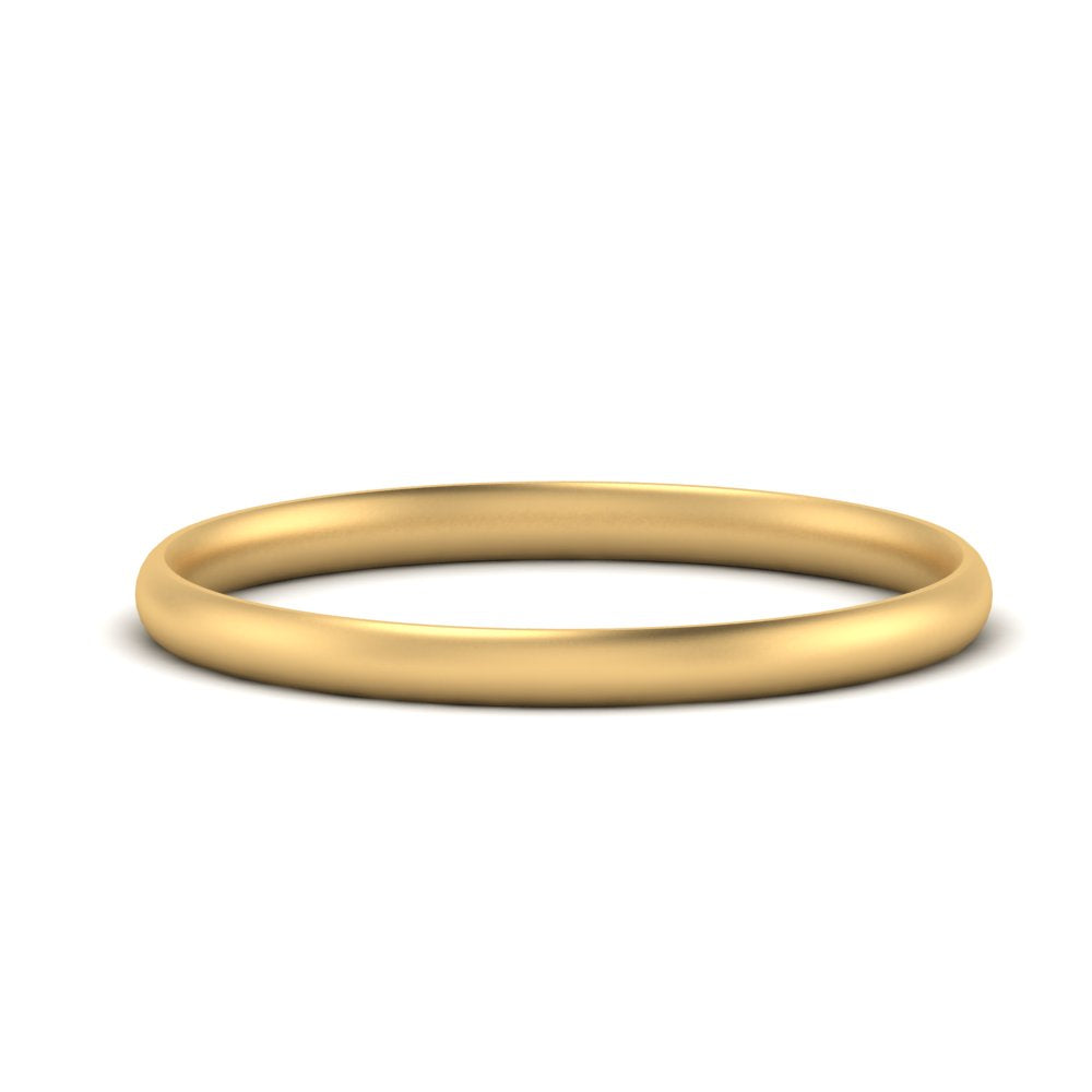 1 MM To 6 MM Comfort Fit Plain Wedding Band