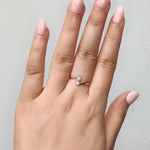 Load image into Gallery viewer, 2 Stone Crossover Lab Diamond Promise Ring
