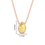 Load image into Gallery viewer, 3-carat-bezel-pear-water-drop-vivid-yellow-solitaire-pendant-in-rose-gold-fdpd10538pegvyellowangle1-3.00ct-nl-rg-hw_16bfa3c2-1d9f-4e4f-b6b7-b77c3cf341a1.jpg?v=1787819662